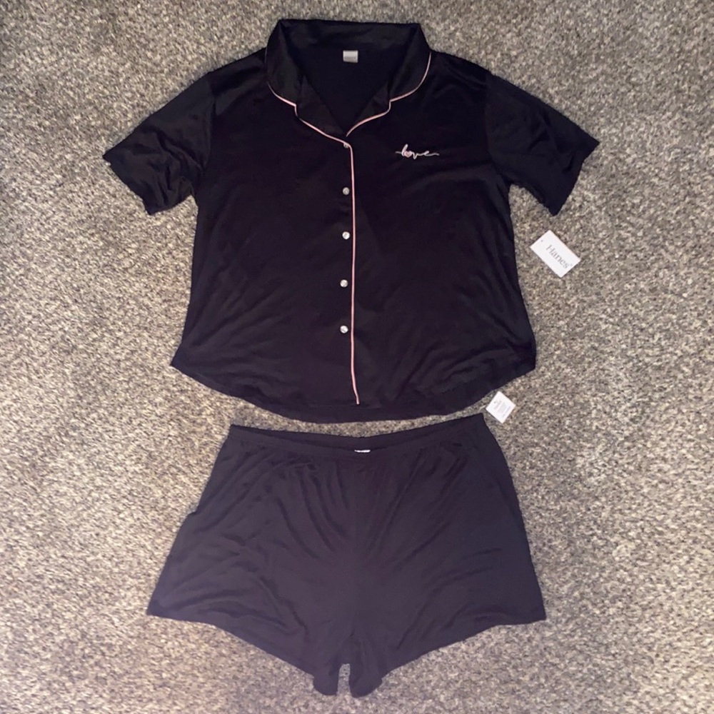 NWT Hanes Matching Pajama Set XL